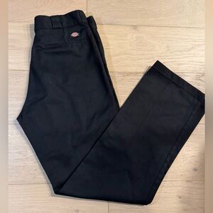 Dickies Black Straight-Leg Work Trousers
